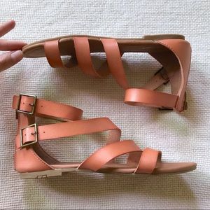 Girls Wrap Buckle Sandals